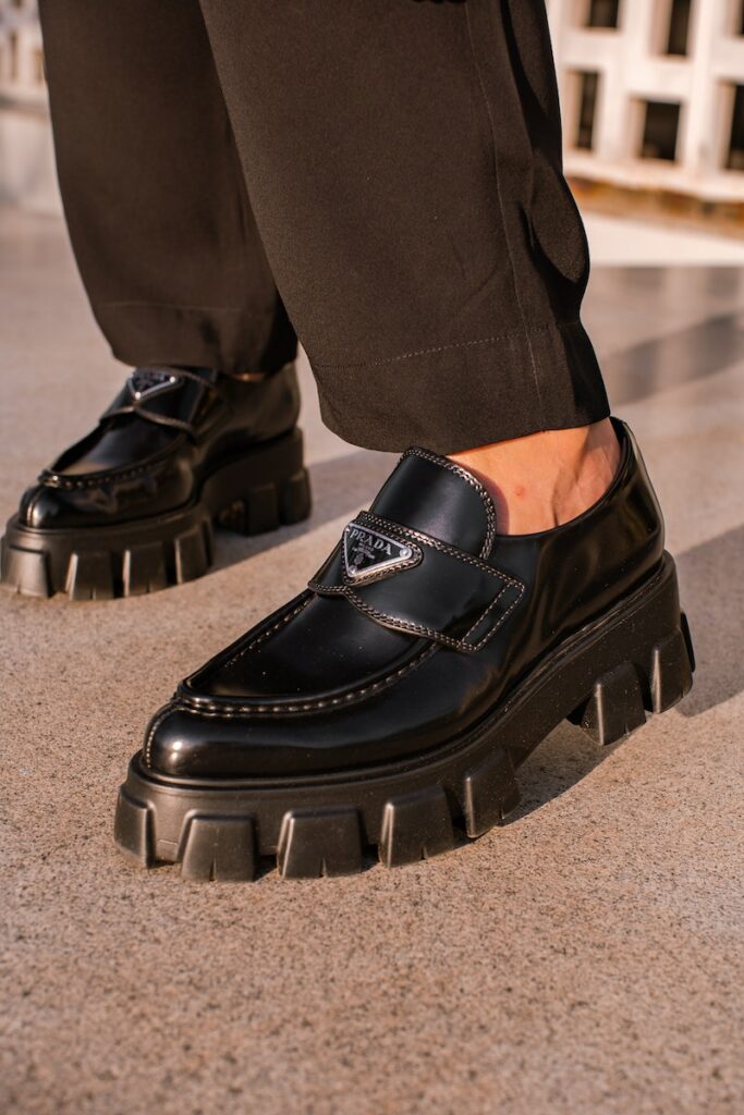 Loafers with Thick Rubber Sole