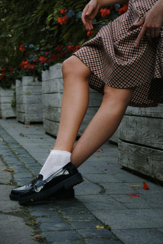 a person sitting on a bench