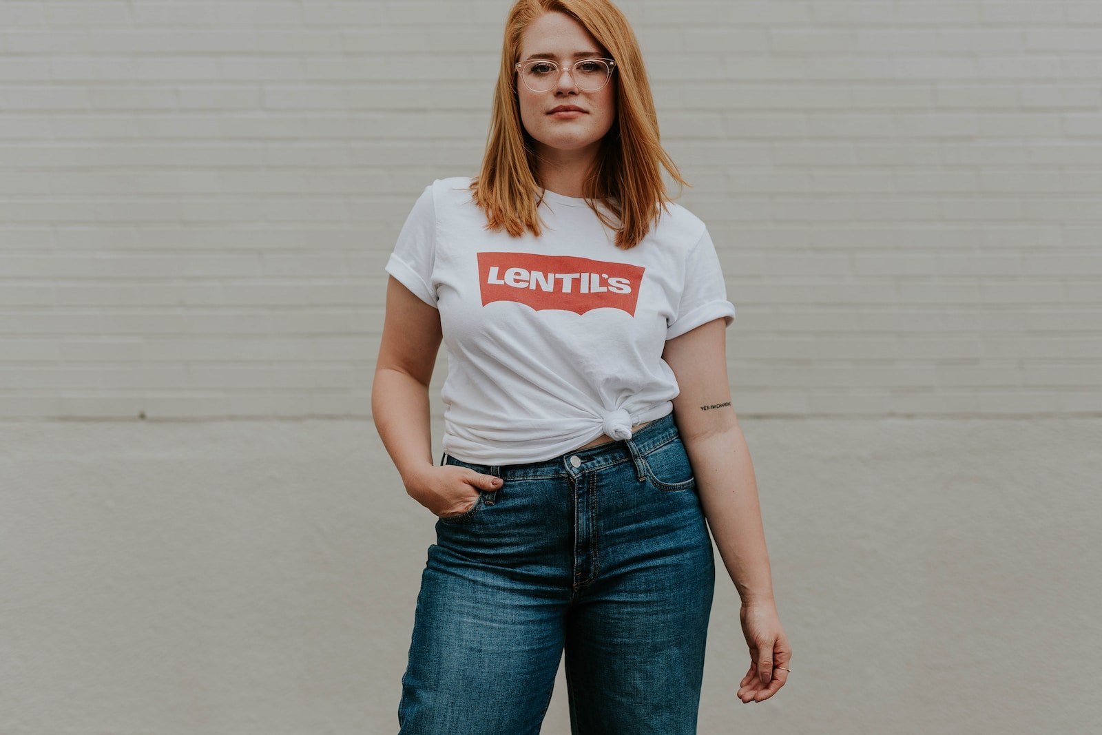 woman standing near wall