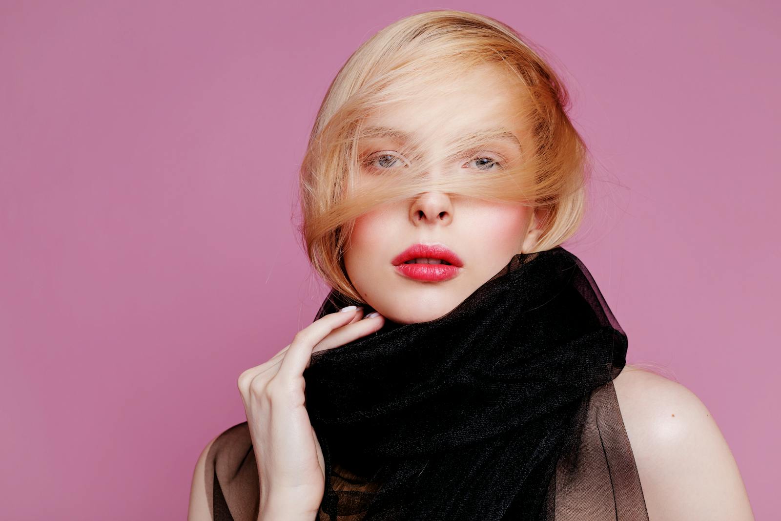 Photo of Woman Wearing Black Scarf